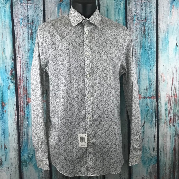 dkny slim fit stretch shirt